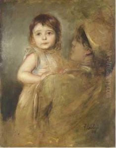 Ritratto Di Bambina by Lenbach Franz Von