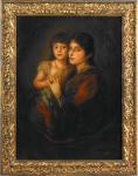 Portrait Of A Mother With Child - view 1