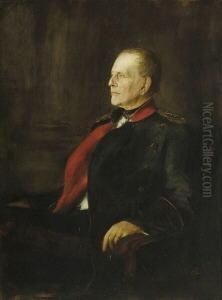 Helmut Graf Moltke by Lenbach Franz Von