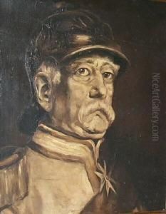 Portait Von Bismarck. Unten Rechts Signiert Und Datiert Lenbach 1899 by Lenbach Franz Von