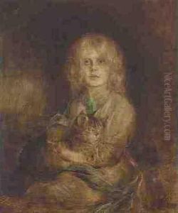 Marion Lenbach Mit Katze