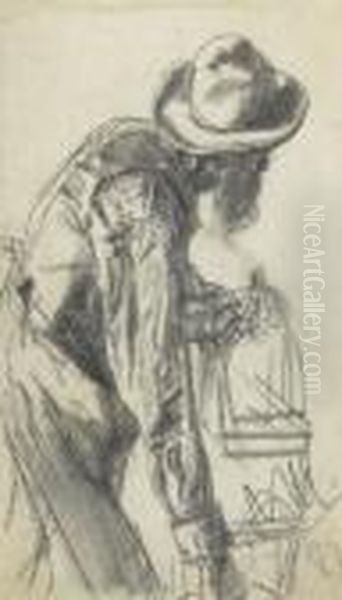 Man With Abirdcage - view 1