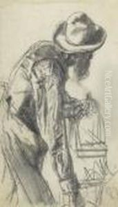 Man With Abirdcage by Adolph von Menzel