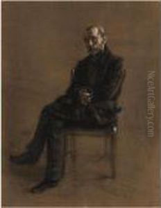 Alexander Friedrich (fritz) Werner by Adolph von Menzel