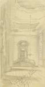 Architekturstudien by Adolph von Menzel