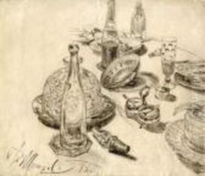 Gentlemen's Breakfast by Adolph von Menzel