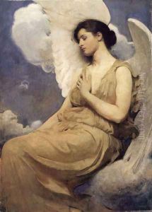 Winged Figure 1889 by Abbott Handerson Thayer