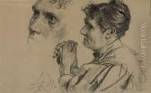 Studienblatt: Frau Mit Gefalteten Handen. 1897 - view 1