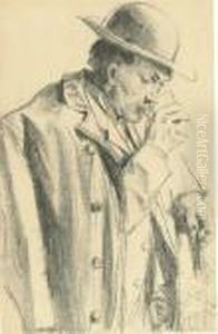 Trinkender Kurgast by Adolph von Menzel