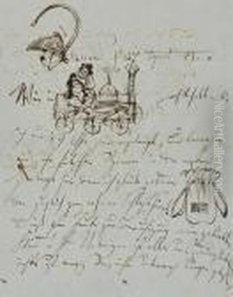Eigenhandiger Brief Mit Zeichnungen, Datiert <dessau, 27. August [18]53> - view 1