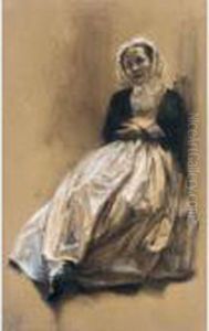 Emilie, Menzels Schwester (emilie, The Artist's Sister ) by Adolph von Menzel