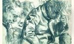Etudes Pour Un Portrait D'homme De Profil