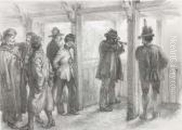 The Emperor And Members Of His Court Shooting In A Range - view 1