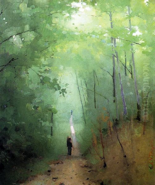 Landscape at Fontainebleau Forest - view 1