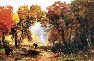 Autumn Landscape by Abbott Handerson Thayer