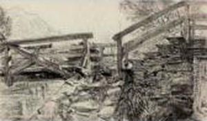 Study Of A Wooden Bridge Study Of A Wooden Bridge