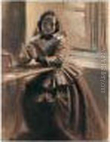 Emilie, Die Schwester Menzels (emilie, The Artist's Sister) - view 1