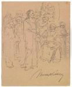 "christusvor Pilatus" by Mihaly Munkacsy