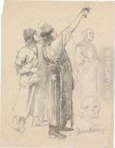 A Study For The Painting "the Conquest Of Hungary" - view 1