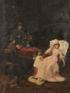 Study For The Convalescent by Mihaly Munkacsy