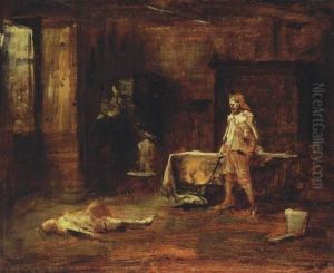 Duel I. 1888 by Mihaly Munkacsy