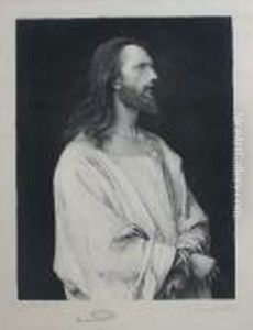 Study Of Christ From "christ Before Pilate" by Mihaly Munkacsy