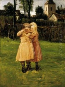 Sisters (the First Tears, Don't Cry!) by Mihaly Munkacsy