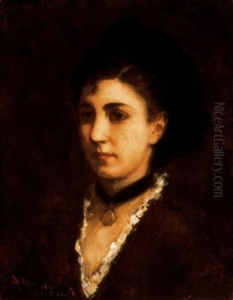 Lady With A Golden Medaillon - view 1