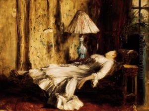 Resting Lady by Mihaly Munkacsy