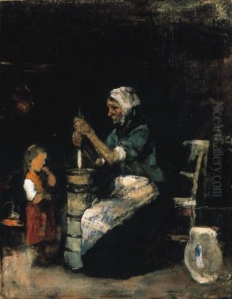 Churning Woman, 1871-72 - view 1