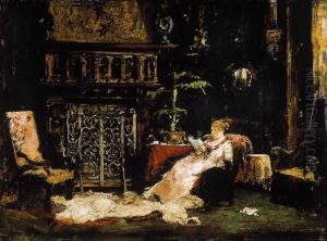 Paris Salon (the Artists's Wife) by Mihaly Munkacsy