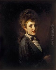 Portrait Of Young Lady by Mihaly Munkacsy