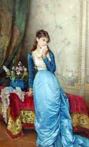 The Love Letter I by Toulmouche Auguste