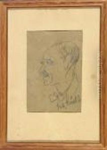 Karikatur - Bartiger Herr by Franz von Stuck