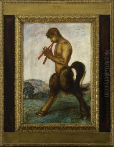 Pan Mit Schalmei by Franz von Stuck