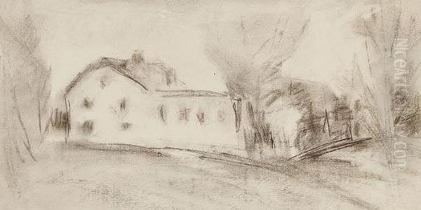 Zugeschrieben - 2 Blatter: Armstudie. Landschaft (geburtshaus In Tettenweis?) - view 1