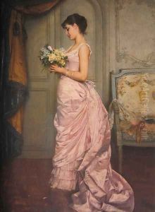 Le Billet by Toulmouche Auguste