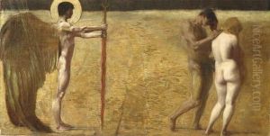 Expulsion From Paradise by Franz von Stuck