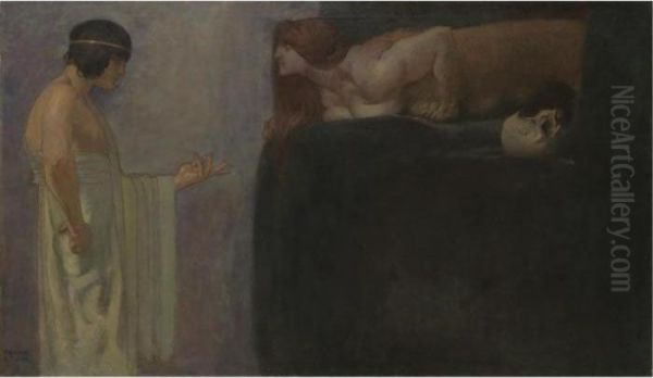 Odipus Lost Das Ratsel Der Sphinx (oedipus Solves The Riddle Of The Sphinx) - view 1