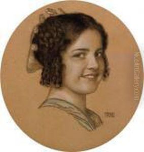 Mary, The Artist's Daughter by Franz von Stuck