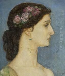 Weibliches Portrat
(saharet). by Franz von Stuck