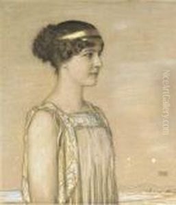 Tochter Mary Als Griechin by Franz von Stuck