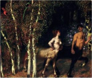 Im Zauberwald (the Enchanted Forest) by Franz von Stuck