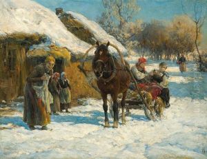 Winter Sunny Day by Alfred Wierusz-Kowalski