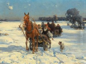 Wintersleigh In Sunny Day