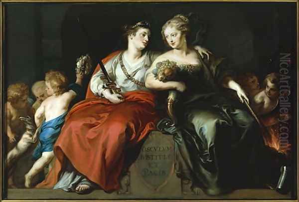 Allegory of Peace and Justice after the Thirty Years War, 1649 by Theodor Van Thulden