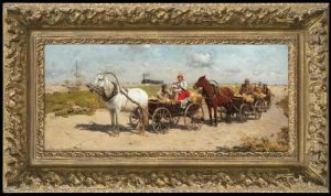 Going To A Fair by Alfred Wierusz-Kowalski