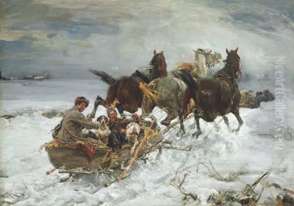 Horse-drawn Sleigh - view 1