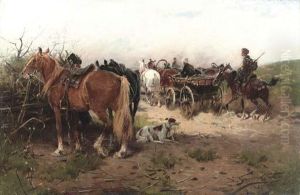 Returning Home by Alfred Wierusz-Kowalski