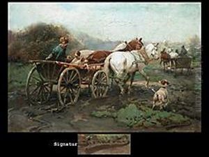 Pferdegespanne by Alfred Wierusz-Kowalski